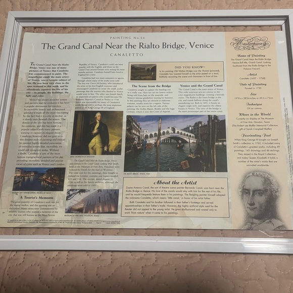 Canal Near Rialto Bridge, Venice Canaletto Repro,The Plains Of Heaven,Two Prints - Picture 7 of 10